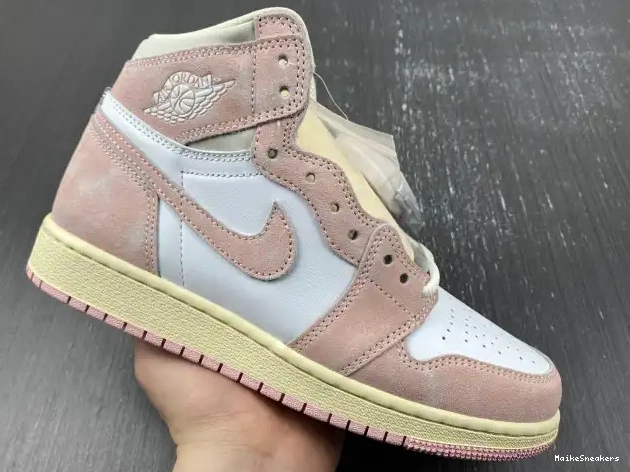 MaikeSneakers Pink Retro OG High FD2596-600 Jordan Air 1 Washed (Women's) 0405